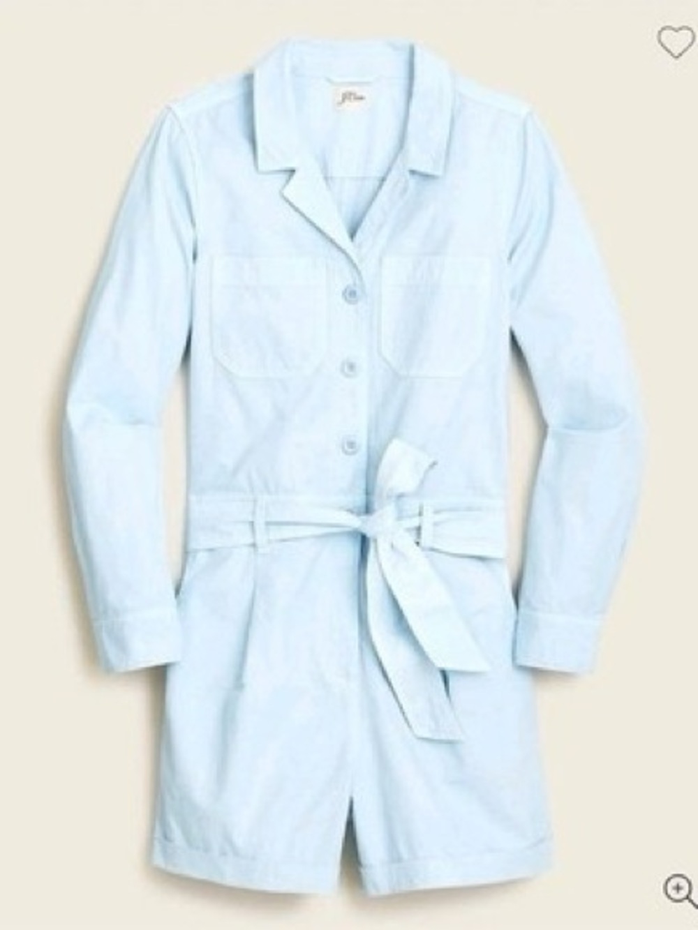 J. Crew Romper Foundry Chino Short Coveralls Size 6